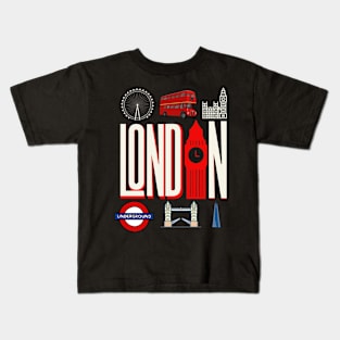 London souvenir  cool landmarks gift Kids T-Shirt